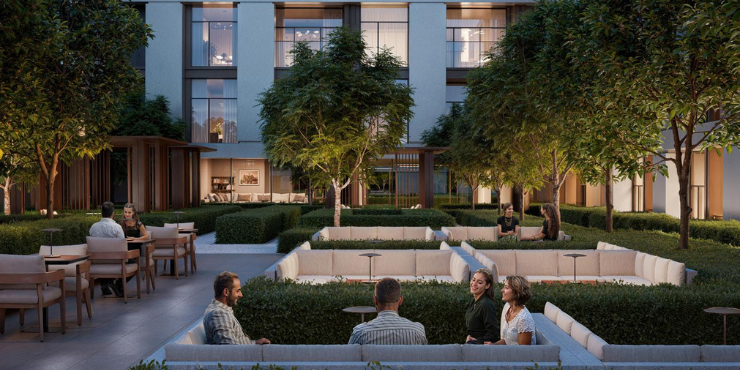 Terra Heights at Expo Living, stylish lounge area for residents.