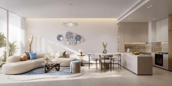 Al Jaddaf, Dubai: Val inside a stylish building with sleek interiors.