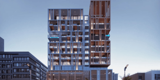 AB Cavalier exterior showcasing modern architecture at JVC.