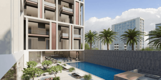 AB Cavalier rooftop swimming pool with stunning city views.