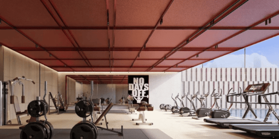 AB Cavalier fitness center equipped for residents' workout needs.