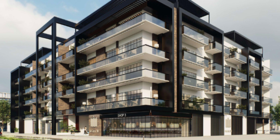 Modern apartment interiors with sleek finishes at Al Serh Residences 11 in JVC.