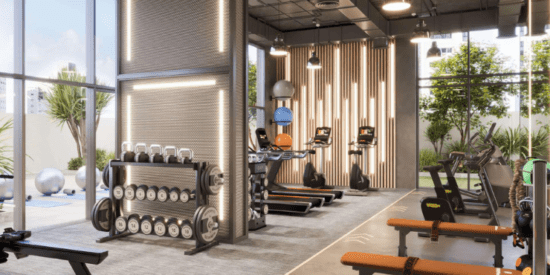 All Seasons Residence: Ladies gym with modern fitness equipment.