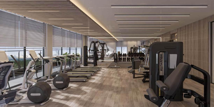 Fitness Center – Fully-equipped gym with modern fitness equipment for residents.