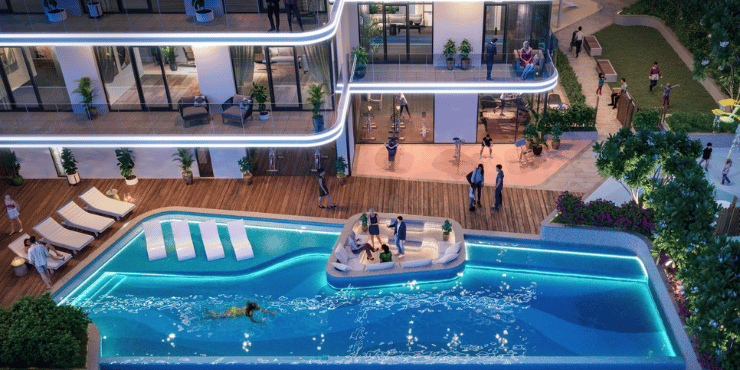 Avant Garde Residences: Infinity swimming pool with panoramic city views.