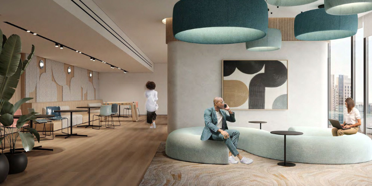 Stylish community clubhouse at Avenue Park Towers, Wasl 1.