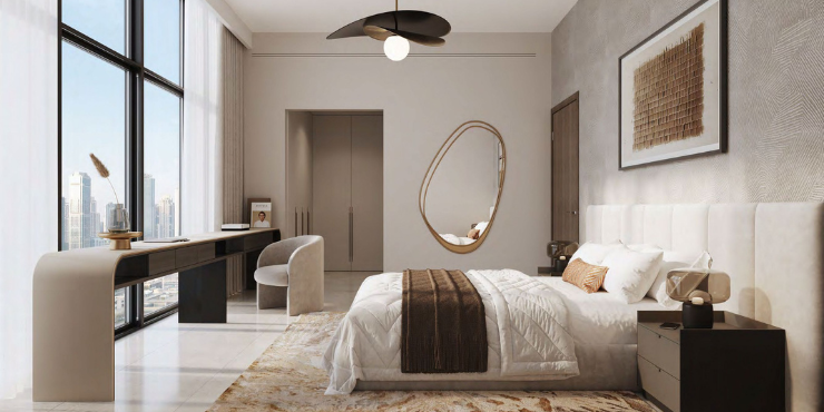 Modern architecture and premium finishes at Avenue Park Towers.