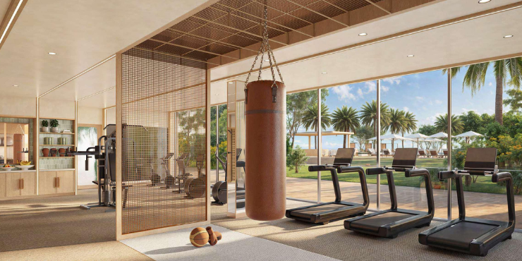 Bay Grove Residences Phase 2 outdoor fitness zone with waterfront views