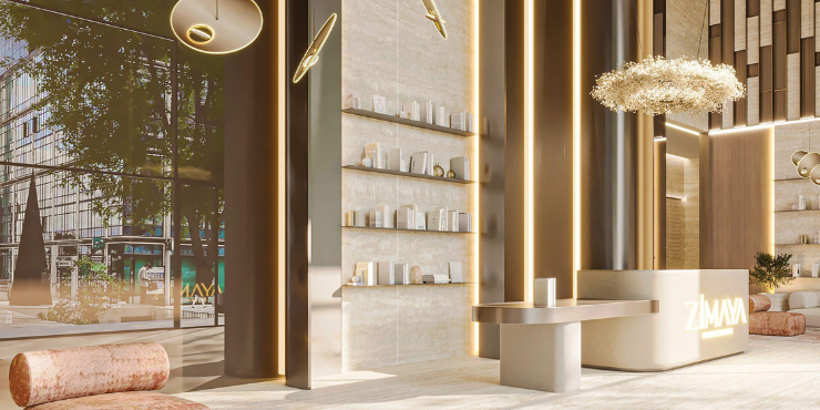 Belle Reve Modern Lobby Area – Stylish entrance welcoming residents and visitors.