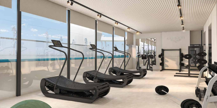 Condor Golf Links 18: Indoor Gymnasium – Fully equipped fitness center for workouts.