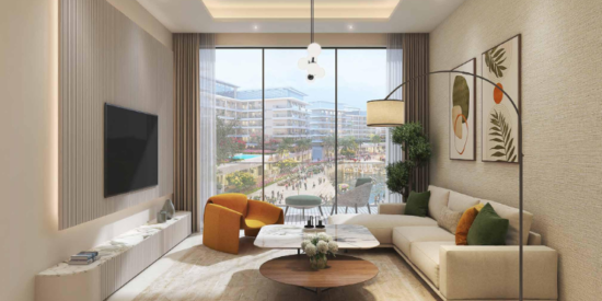 Spacious and modern apartment interiors in DAMAC Riverside Views with elegant design.