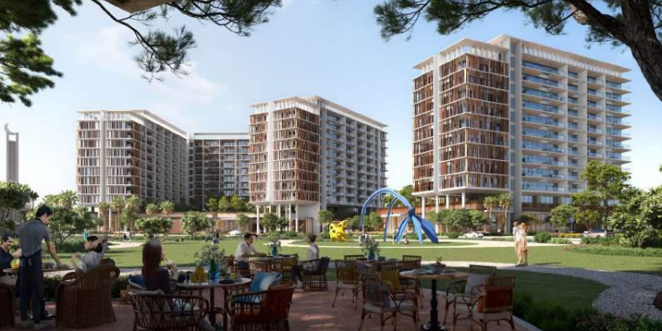 Elm Park Five in Dubai Production City offers luxury living.