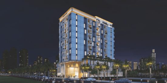 Enso Amber luxury residential building in Jumeirah Garden City, Dubai.