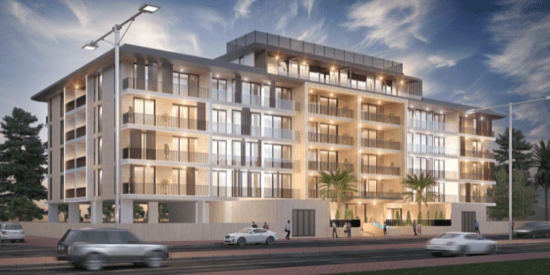Golden Wood Views VII exterior view showcasing modern architecture in Dubai South.