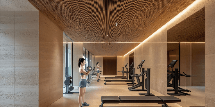 Guzel Towers – State-of-the-art gym and fitness center.