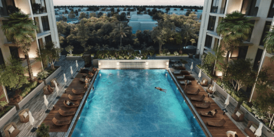 The Hawa Residences: Modern architecture in Tilal City.