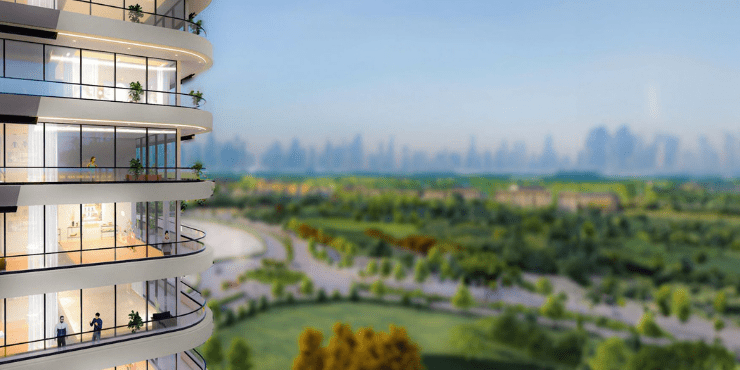 The Community Sports Arena sky garden with Dubai skyline views