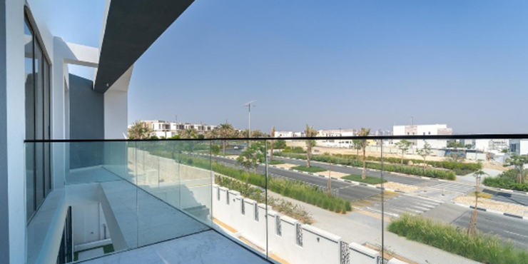 The Eighty One Villa aerial view showcasing the Al Furjan location.