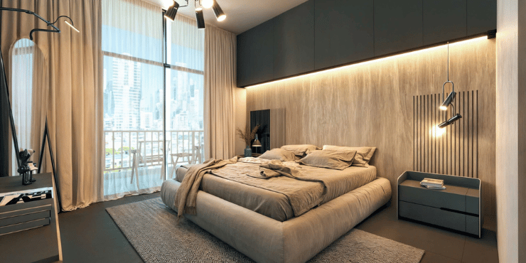 Viera Residences Bedroom – Stylish bedroom with high-quality finishes.