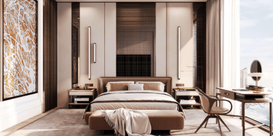 Waldorf Astoria Residences: Spacious 2-3 bedroom apartments.