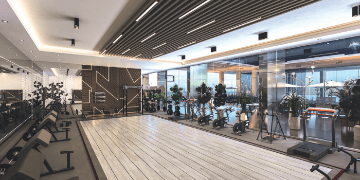 State-of-the-art fitness center in Elitz 3, JVC, Dubai.