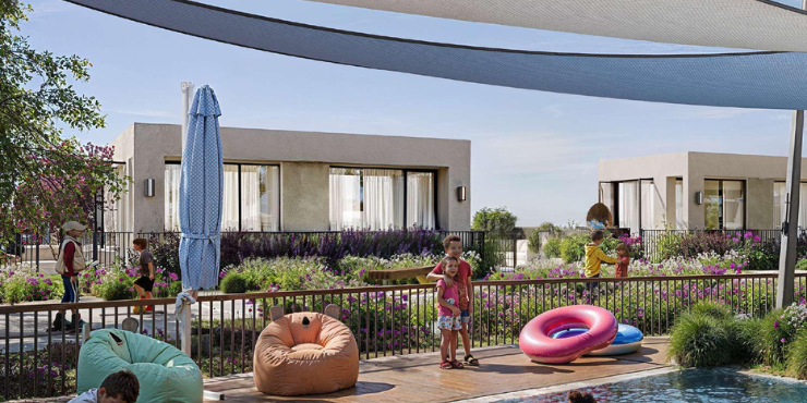 Kids play area at Dubai South Beachfront Gates, designed for family fun.