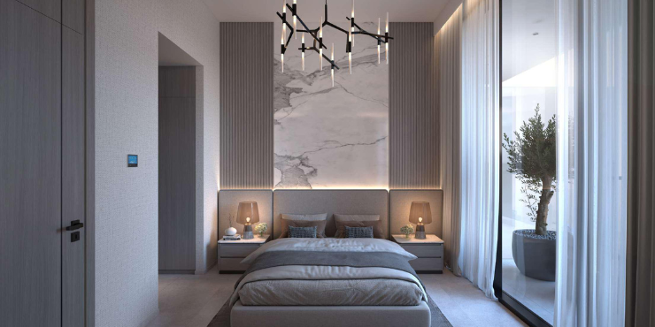 Celine Residences spacious bedroom with elegant finishes.