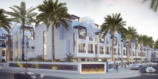Luxury townhouse exterior at Haven Villas in JVC, Dubai.