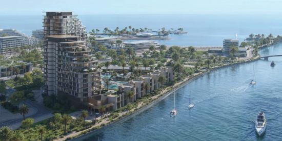 Residents enjoying outdoor lifestyle at Mirasol, Mina Al Arab luxury community.