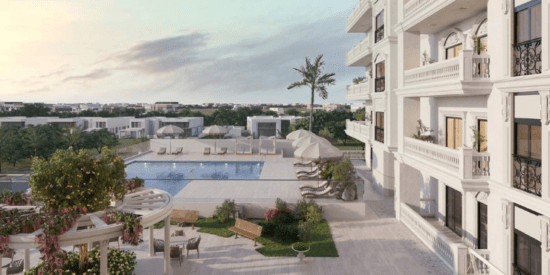Luxury swimming pool at Nadine, Al Furjan.