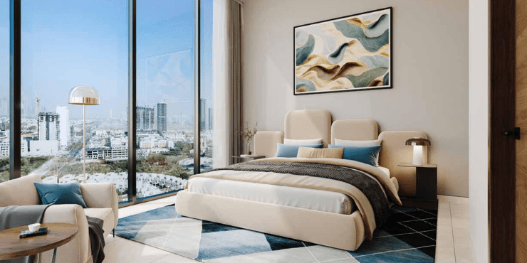 Luxury 1-bedroom apartment at Sapphire 32 in Jumeirah Village Circle.