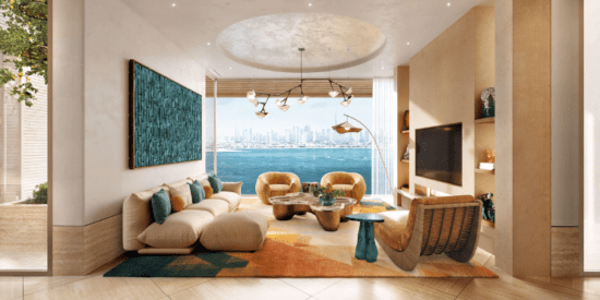 Solaya penthouse terrace with breathtaking views of the Arabian Gulf and Jumeirah Beach.