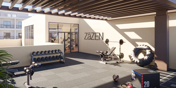 Fully equipped gym for a healthy and active lifestyle