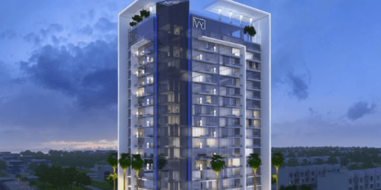 Exterior view of The Ivy by Metrical Developments in Jumeirah Village Triangle, Dubai.