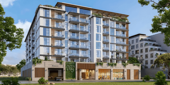 Zāzen Ivy: Modern 9-story residential building in Al Furjan, Dubai.