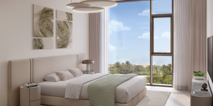 Spacious bedroom with natural light at SOLEA Residences