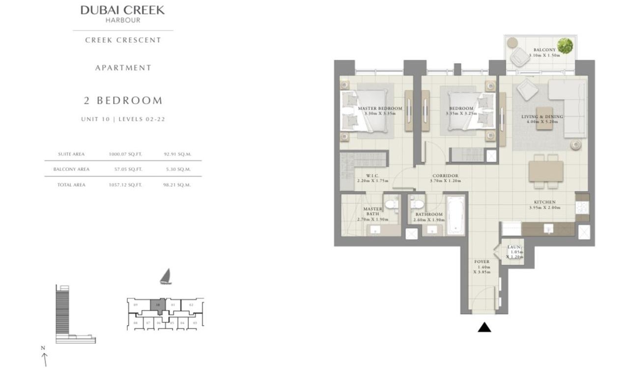 Ready 2-Bedroom Apartment for Sale in Creek Crescent