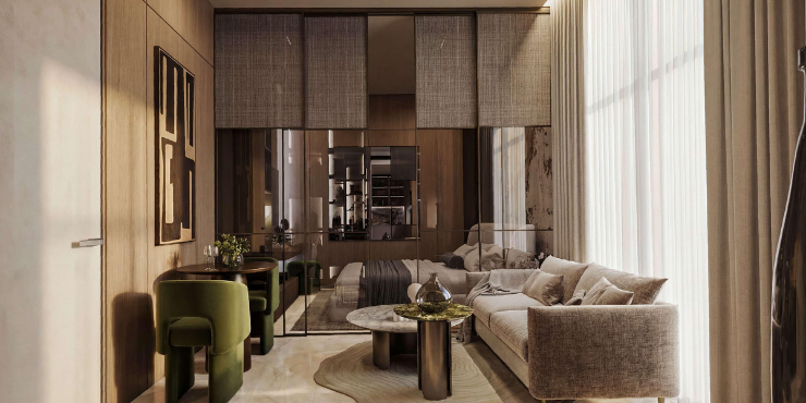 Sky Line Mixed-use Residential Development at Dubai Land Residence Complex by Peace Home Development
