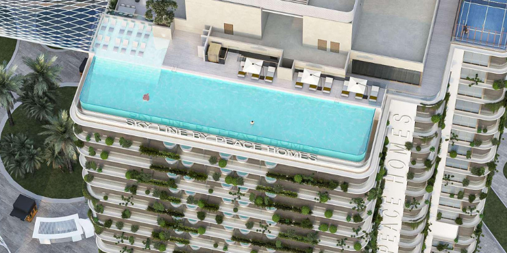 Sky Line Mixed-use Residential Development at Dubai Land Residence Complex by Peace Home Development