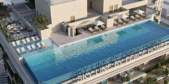 Sky Line Mixed-use Residential Development at Dubai Land Residence Complex by Peace Home Development
