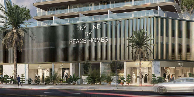 Sky Line Mixed-use Residential Development at Dubai Land Residence Complex by Peace Home Development