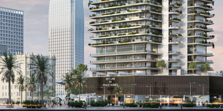 Sky Line Mixed-use Residential Development at Dubai Land Residence Complex by Peace Home Development
