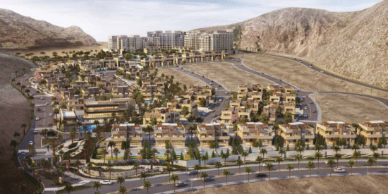 منازل قرية الراحة في مرسى زايد، العقبة