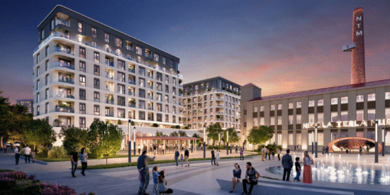 بي دبليو نيون على واجهة بلغراد البحرية، صربيا