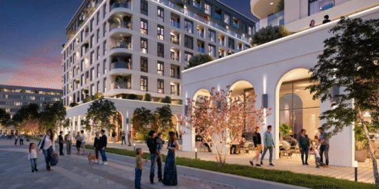 بي دبليو نيون على واجهة بلغراد البحرية، صربيا