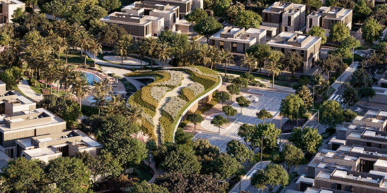 Fay Gardens at Fay Hills in Masdar City, Abu Dhabi