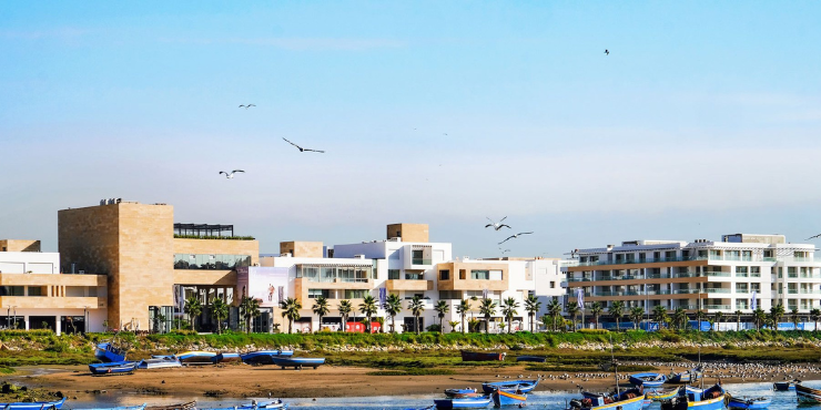 The Marina Front in La Marina, Rabat
