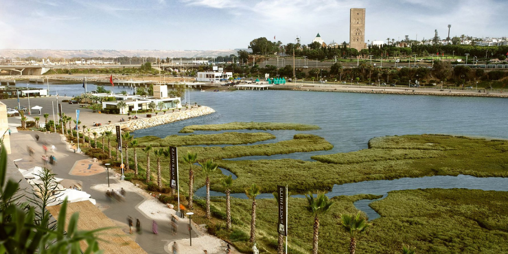 The Marina Front in La Marina, Rabat