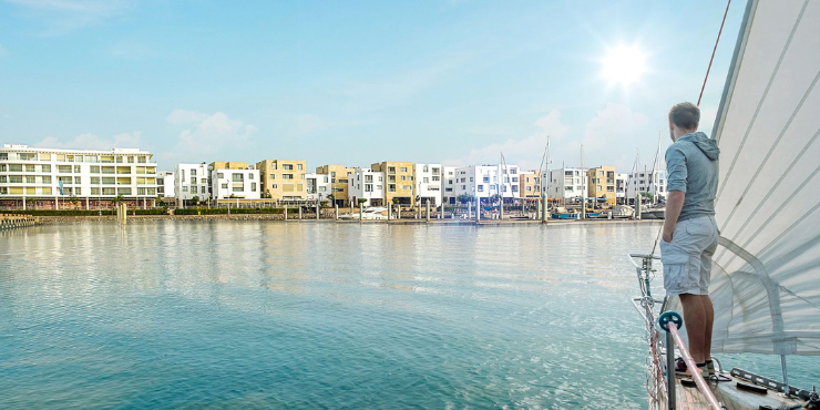 The Marina Front in La Marina, Rabat
