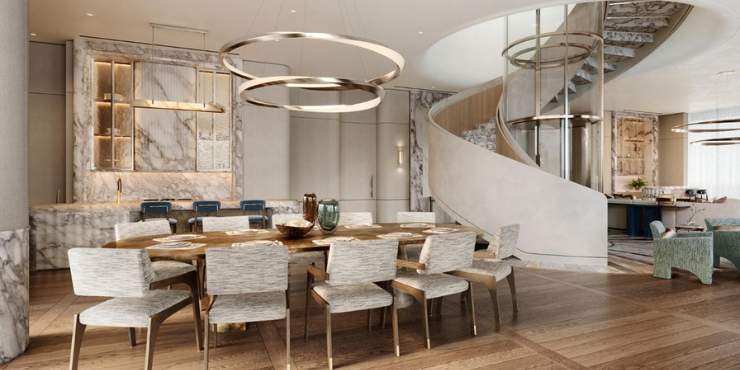 5BR Waterfront Penthouse at The Peninsula Dubai Residences